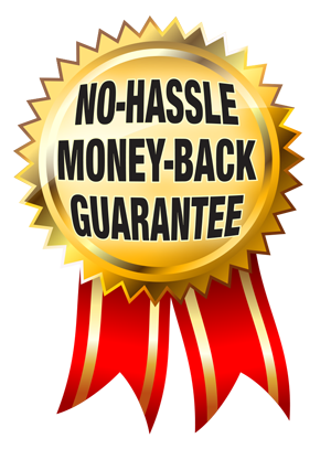 Everything we do  No hassle Money Back Guarantee