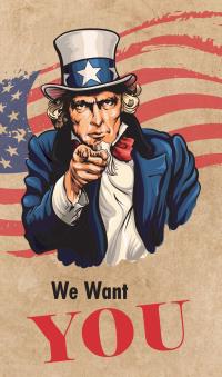 We Want You Logo