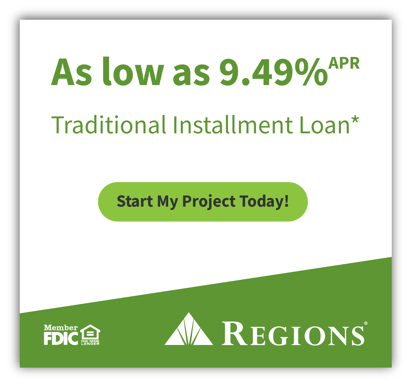 Regions Bank Home Improvement Financing